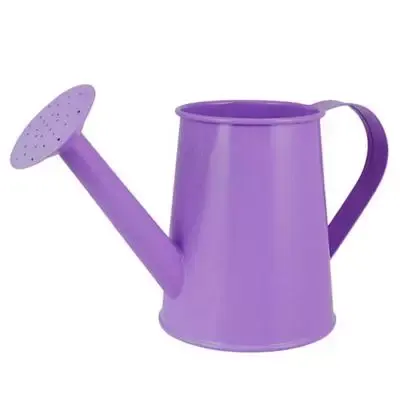 Stylish Water Can with Handle for Home Garden Planter Flower Watering Pots decor Purple Galvanized Finishing Iron Watering tools