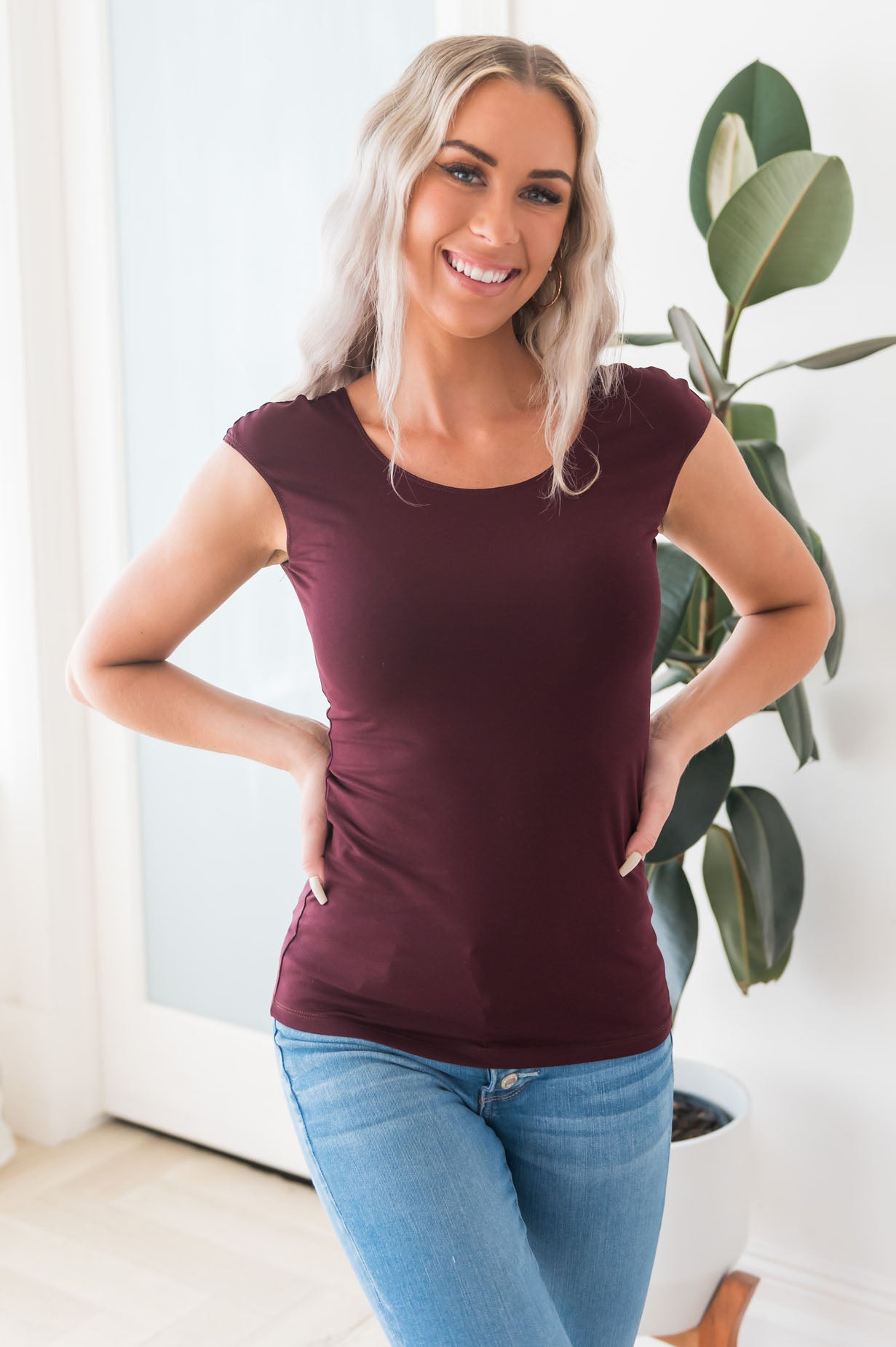 Cap Sleeve Modest Layering Tee