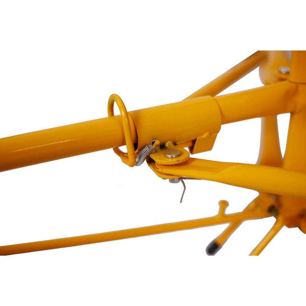 Tidoin 16 ft. Yellow Drywall Lift Panel Lift Drywall Panel Hoist Jack Lifter GH-YDW4-8730