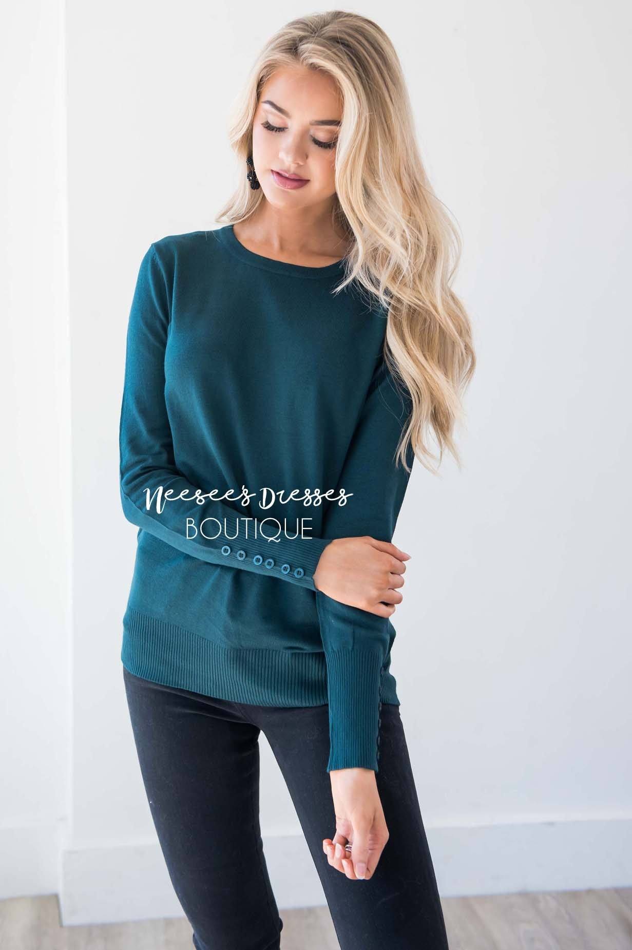 In Love with Fall Button Sleeve Sweater