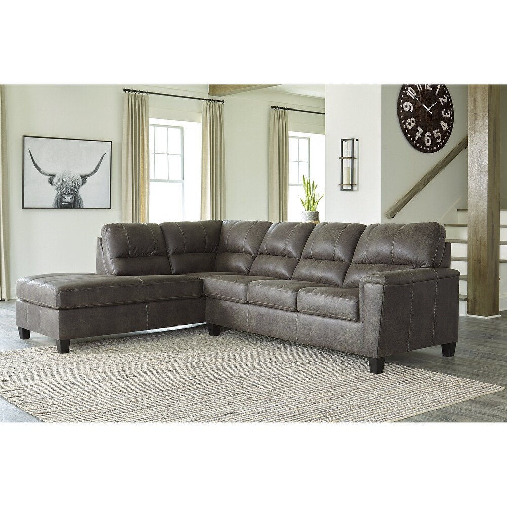 Signature Design by Ashley Navi 2 Piece Sectional with Chaise   117\