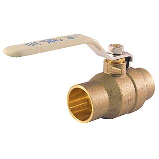 Apollo 1 in. Brass SWT x SWT Ball Valve Solder Full-Port THD94A205