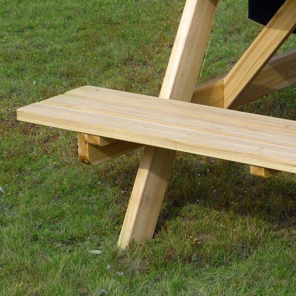 northbeam Natural Wood Picnic Table with Built-in Cooler TBC010001910