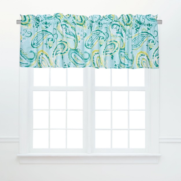 C amp f Home Jade Coastal Blue Valance Collection