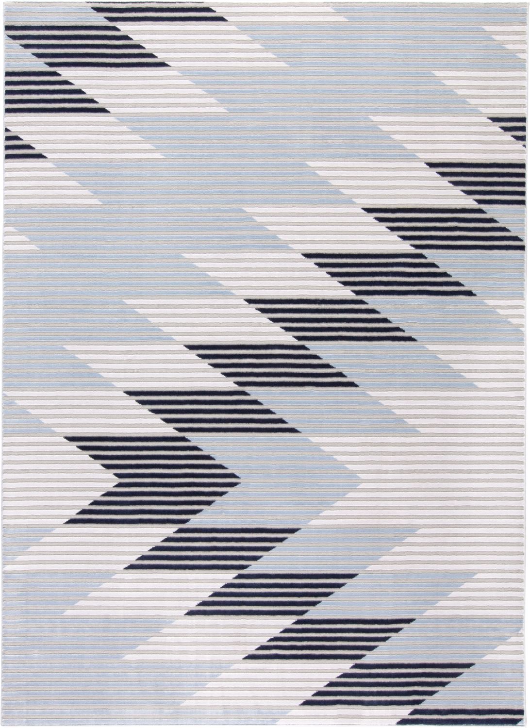 Crowford Blue and White Rug by BD Fine