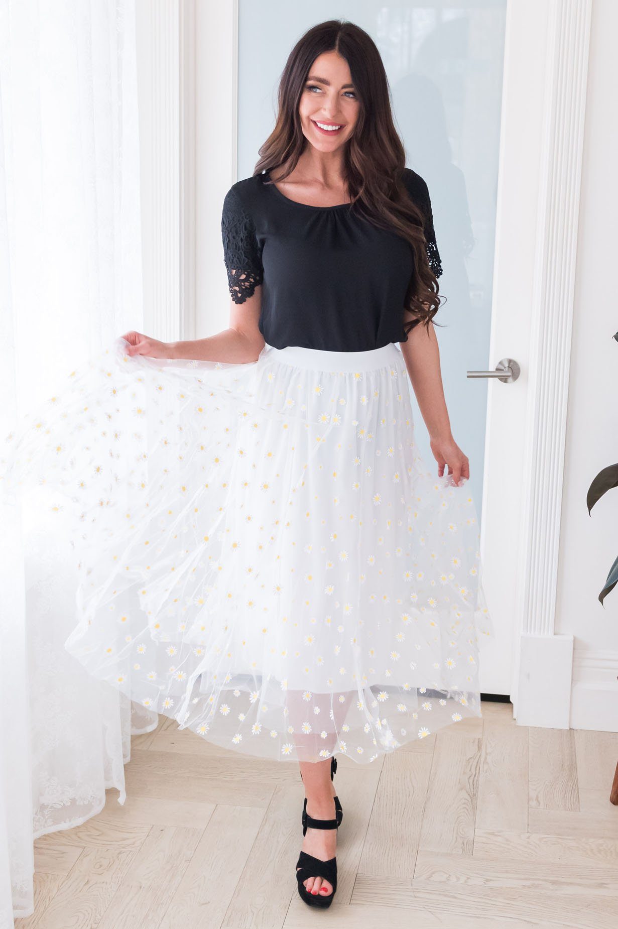 Crazy Daisy Modest Tulle Skirt