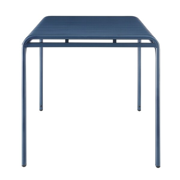 Otis Outdoor Table in Dark Blue