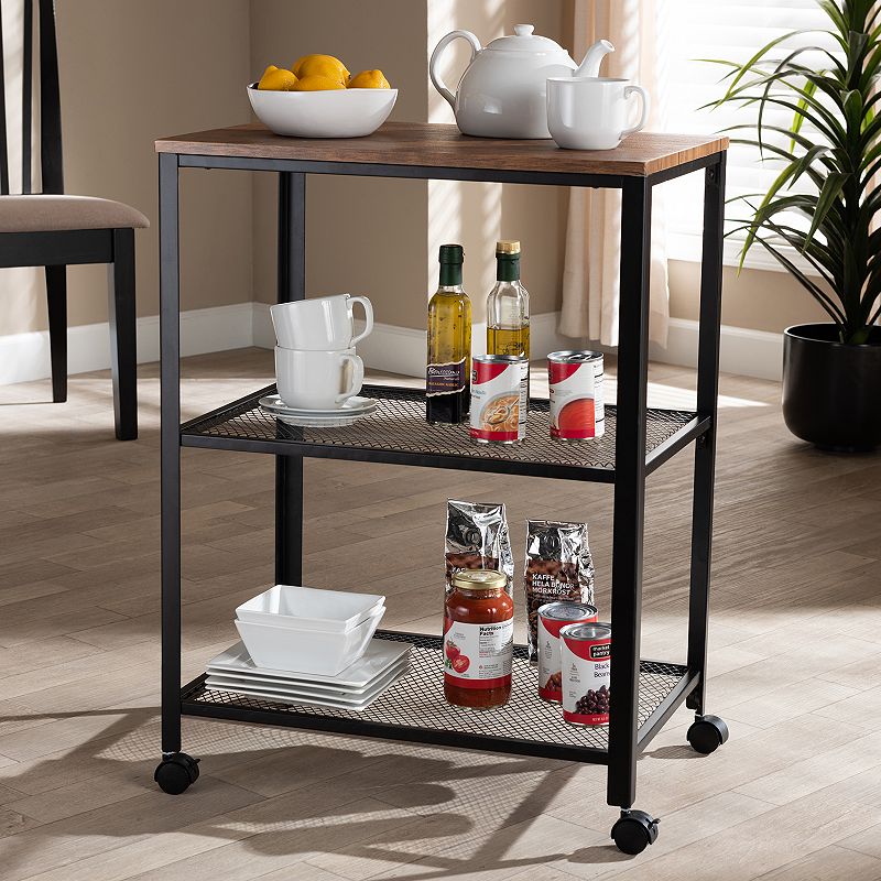 Baxton Studio Verna Kitchen Cart