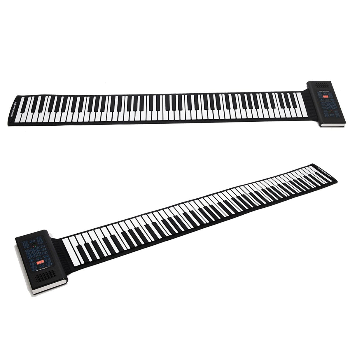 Costzon Roll Up Piano, 88 Keys Rechargeable Electronic Silicone Keyboard with Pedal