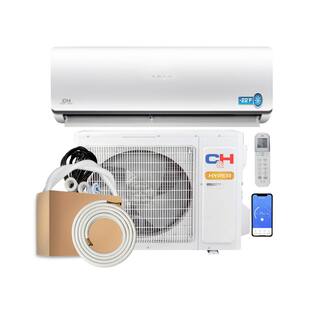 COOPER  HUNTER Sophia 12000 BTU 1 Ton Hyper Ductless Mini Split Air Conditioner with Heat Pump and 16 ft. Install Kit 230-Volt CH-HYP12SPH-230VOI-R