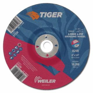 Weiler 804 57129 6 X 1/4 Tiger Ao T27 Grinding Whe...