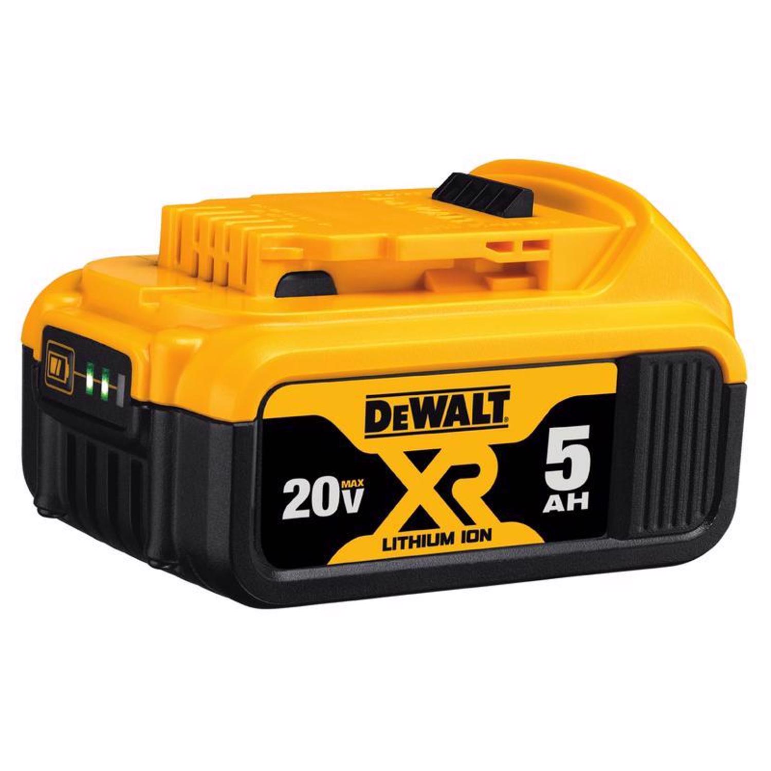 DW 20V MAX DCB205 20 V 5 Ah Lithium-Ion Battery 1 pc