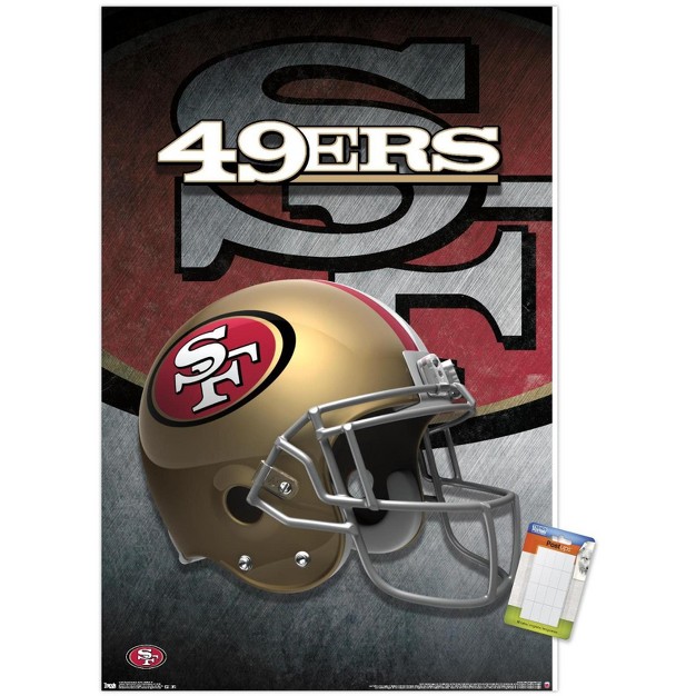 Trends International Nfl San Francisco 49ers Helmet 15 Unframed Wall Poster Prints