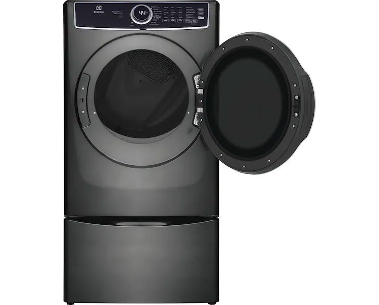 Electrolux 8 Cu. Ft. Titanium Front Load Perfect Steam Gas Dryer With LuxCare Dry and Instant Refresh