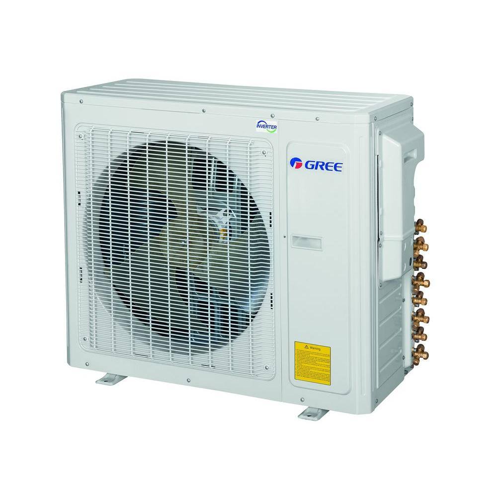 GREE Gen3 Smart Home Triple-Zone 28400 BTU 2.5 Ton Ductless Mini Split Air Conditioner  Heat Pump 25 ft. Install Kit 230V MULTI30VIR312HP