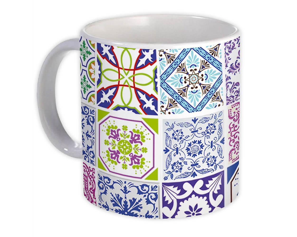 Gift Mug: Mosaic Tiles Patchwork Pastel