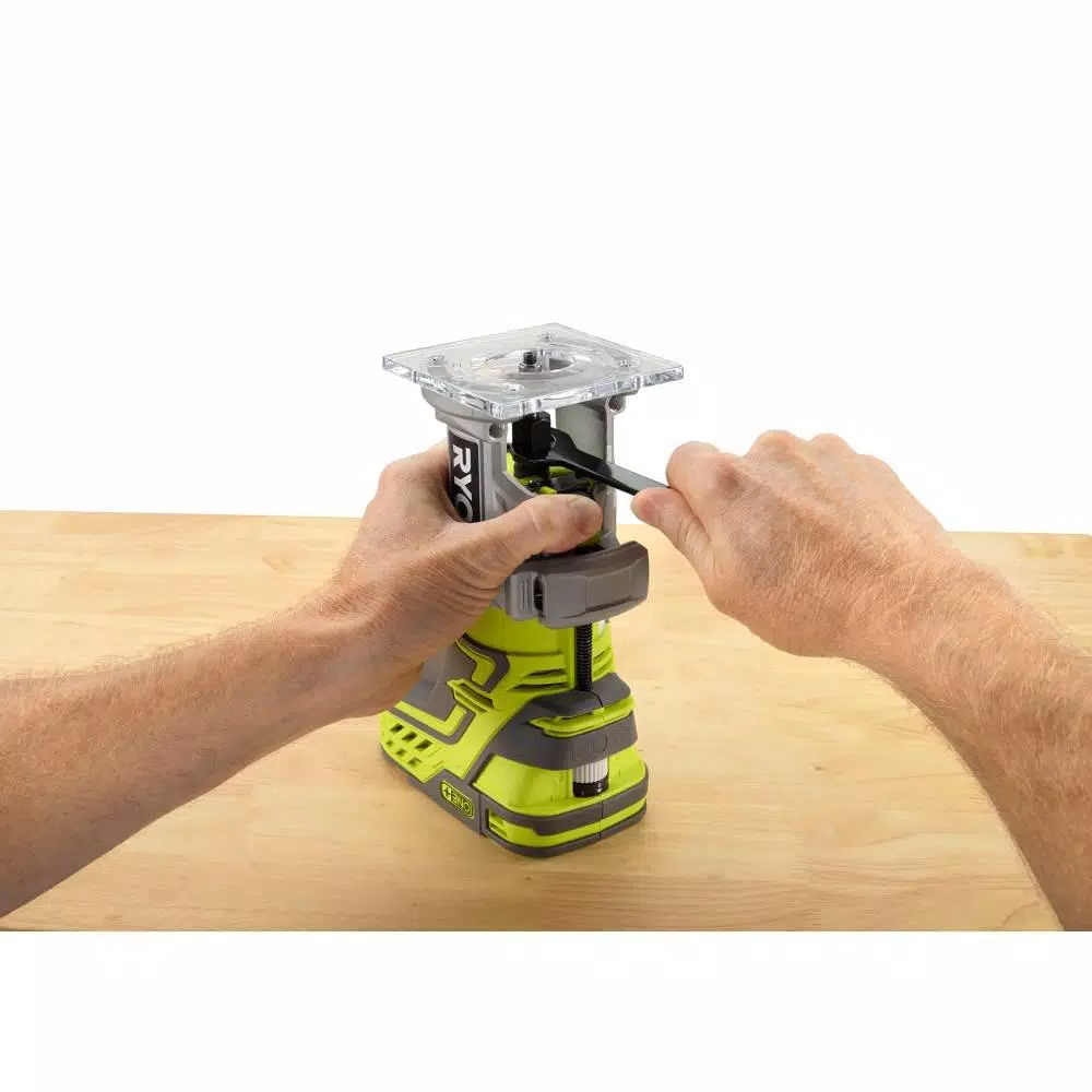 RYOBI 18-Volt ONE+ Lithium-Ion Cordless Fixed Base Trim Router w/Tool Free Depth Adjustment and Orbital Jig Saw (Tools Only) and#8211; XDC Depot