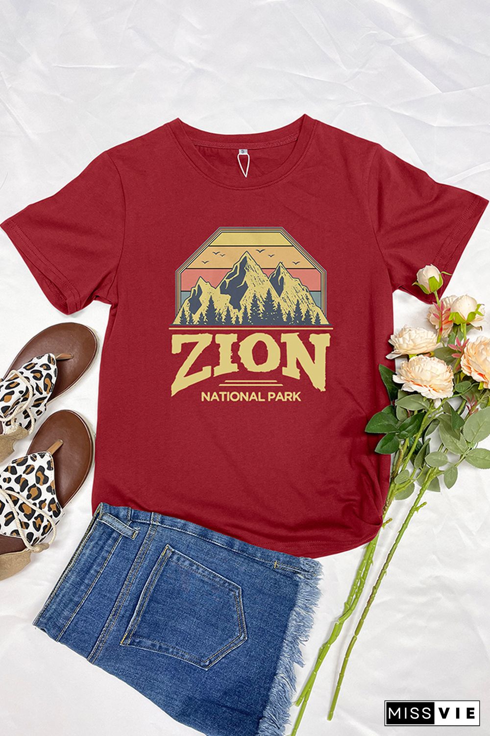 Zion National Park Graphic T-Shirt Wholesale