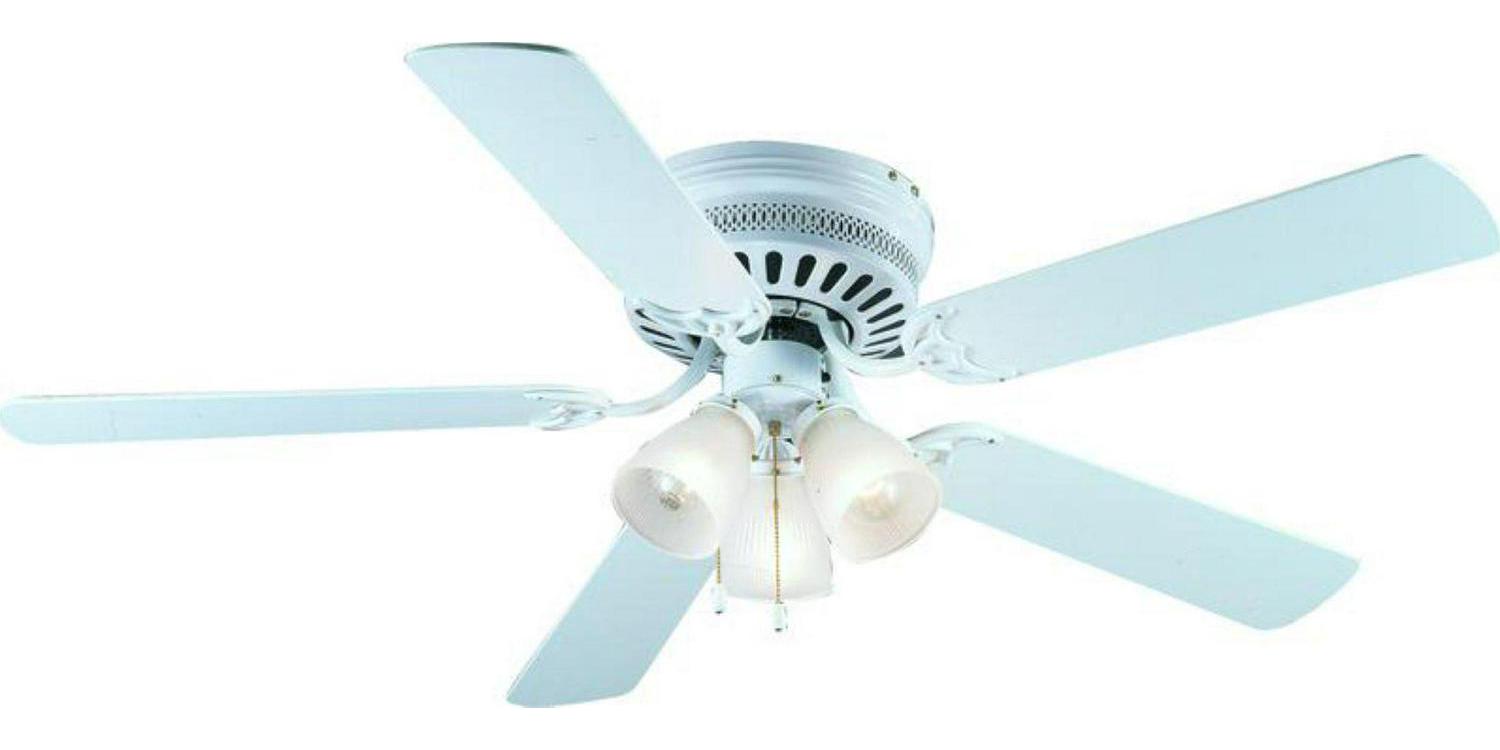 Hardware House Bermuda 52 Ceiling Fan with Reversable Blades  Finish: Gloss White