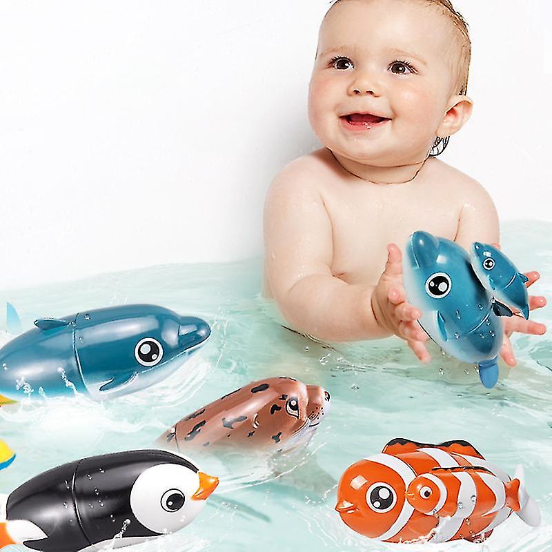 Children's Bath Toys， Swimming Octopus Penguin Dolphin Sea Lion