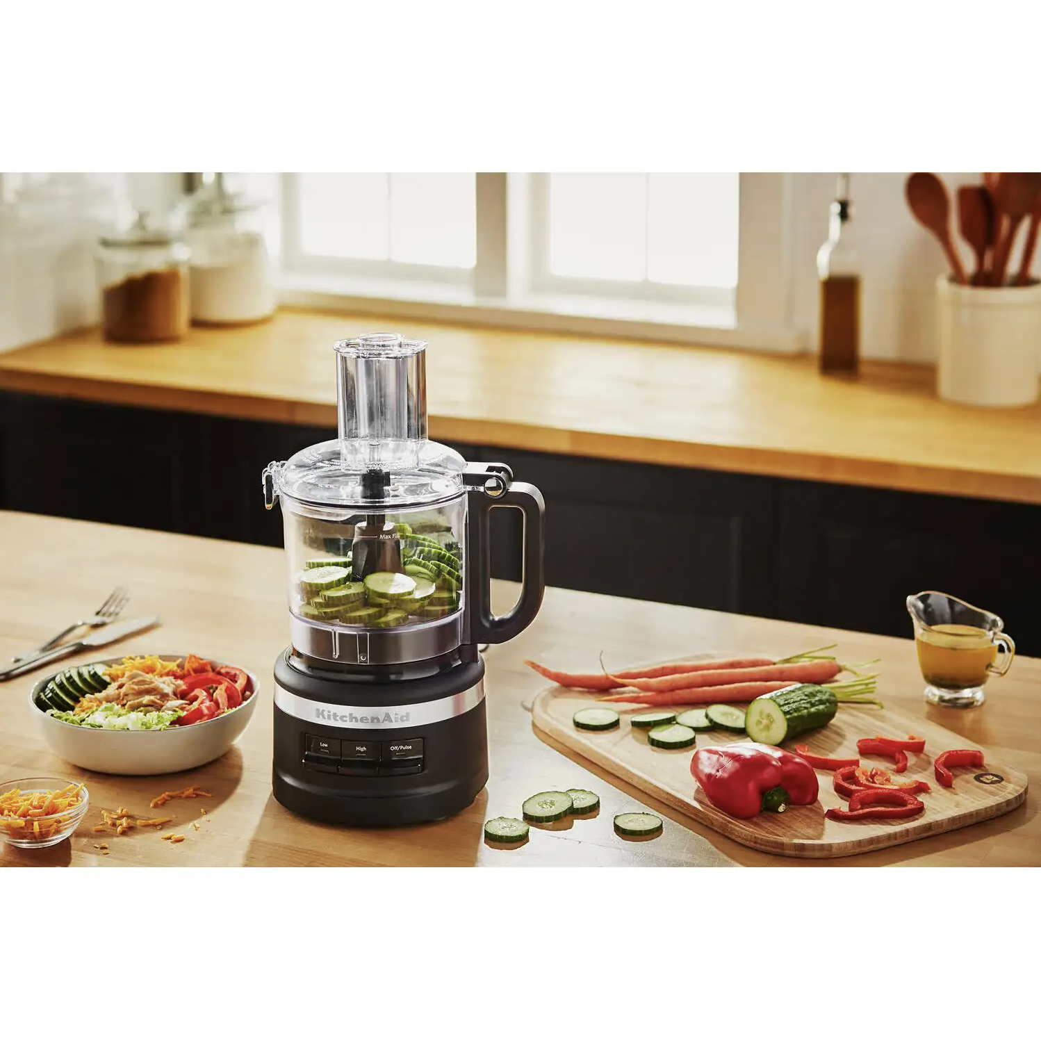 KitchenAid 9-Cup Black Matte Food Processor