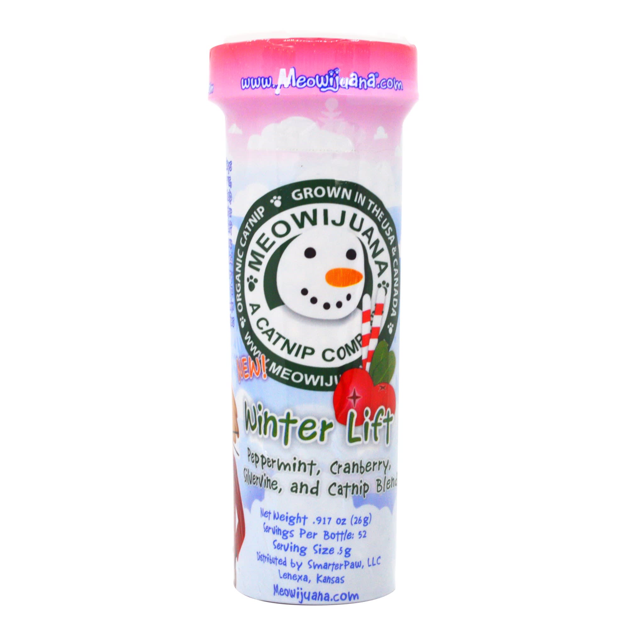 Meowijuana Winter Lift Catnip Canister， Medium