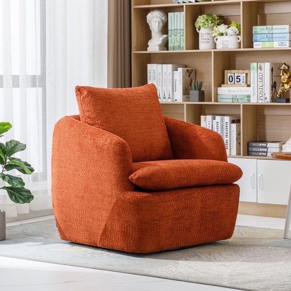 Swivel Barrel Chair Round Accent Sofa Swivel Club Chair Arm Chair