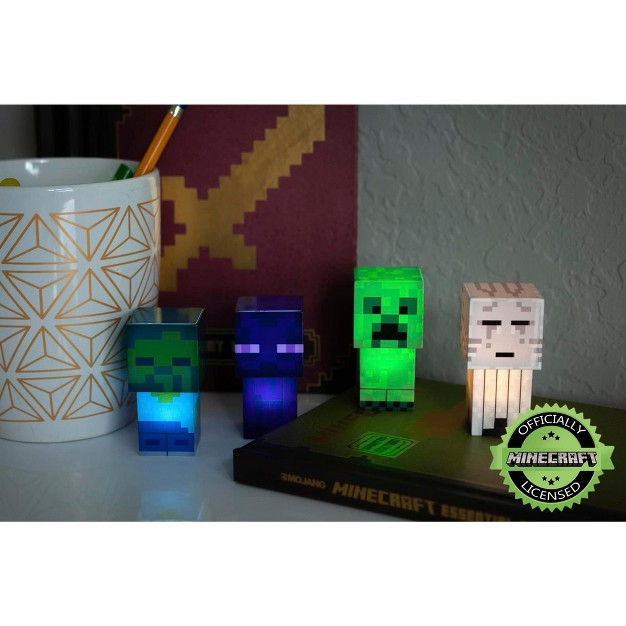 Ukonic Minecraft Mini Mob 4 piece Figure Mood Light Set Battery Operated