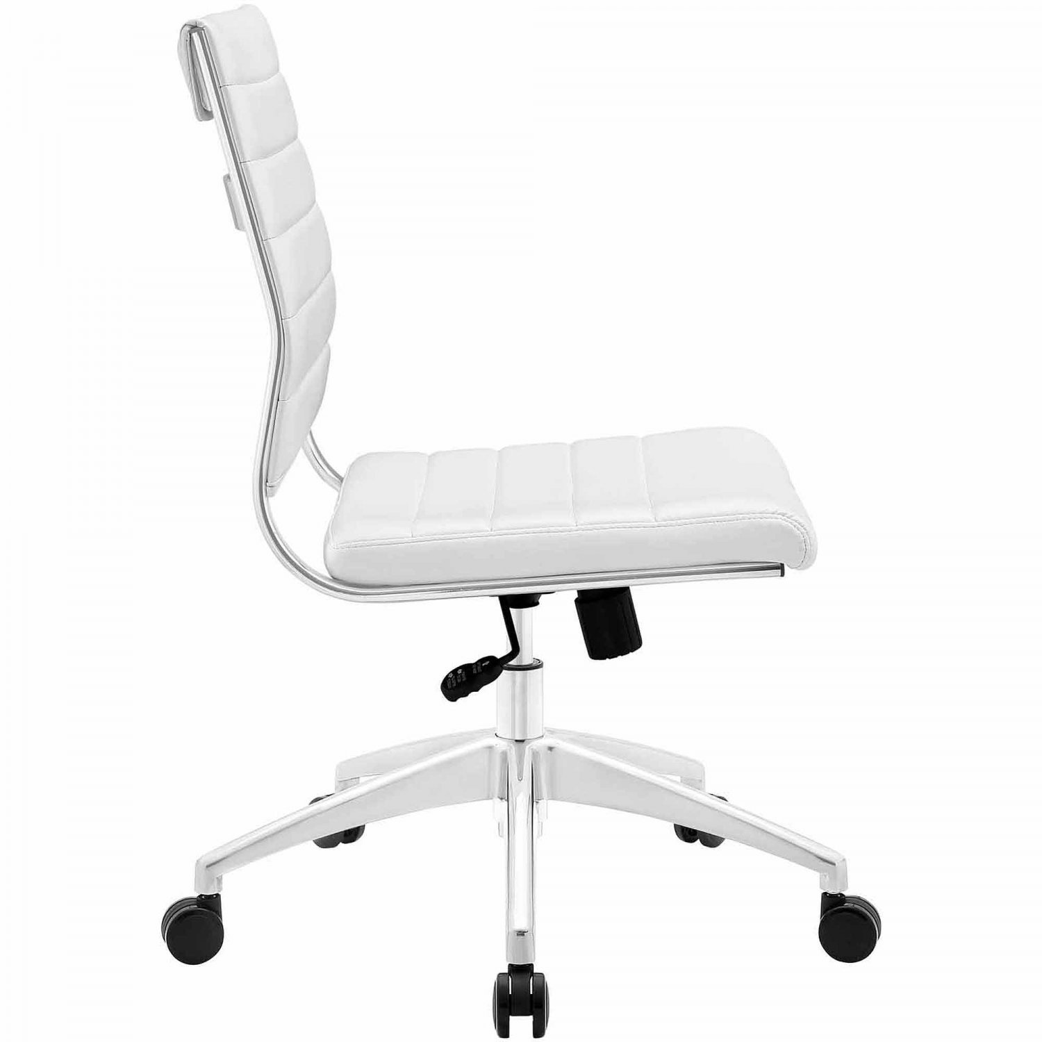 Jive Armless Mid Back Office Chair - White