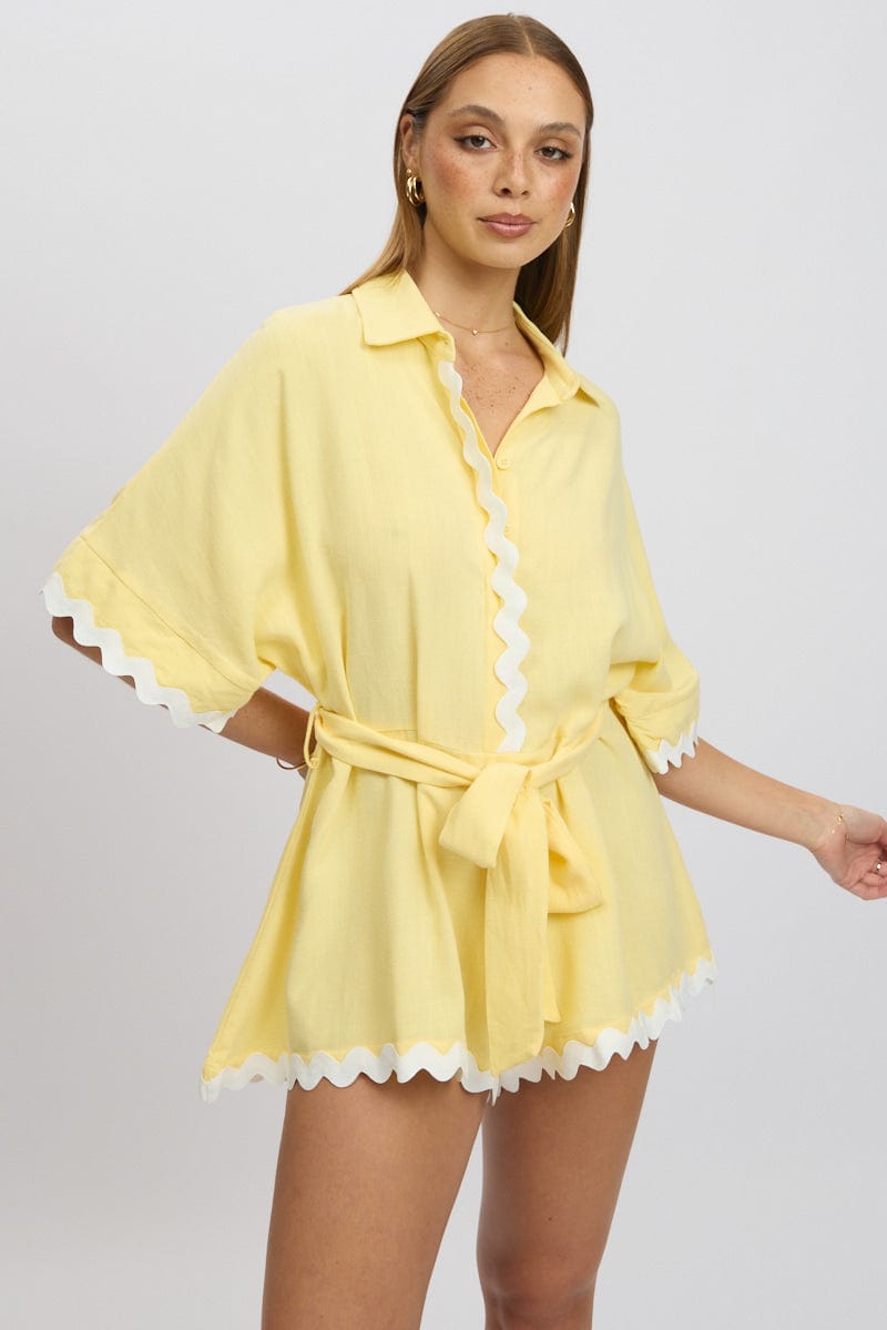 Yellow Oversized Playsuit