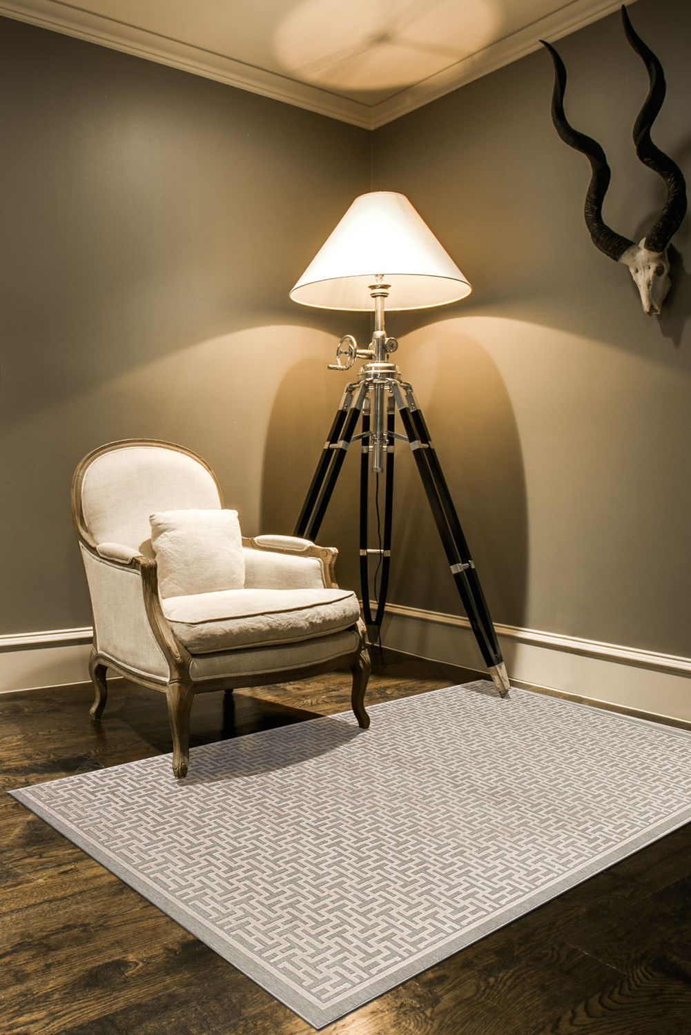 Pellaro Taupe and Ivory Rug by BD Fine