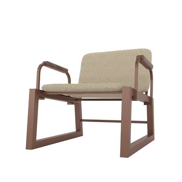 1 0 Whythe Low Accent Chair Natural Linen corten Manhattan Comfort