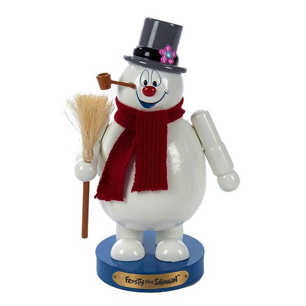 Kurt Adler 10 inch Wooden Frosty The Snowman Nutcracker