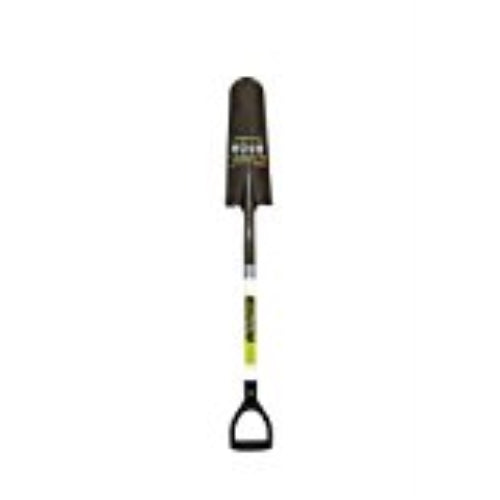 Seymour-Structron 49752 29" Safety Green Fiberglass Handle Spade Point Shovel