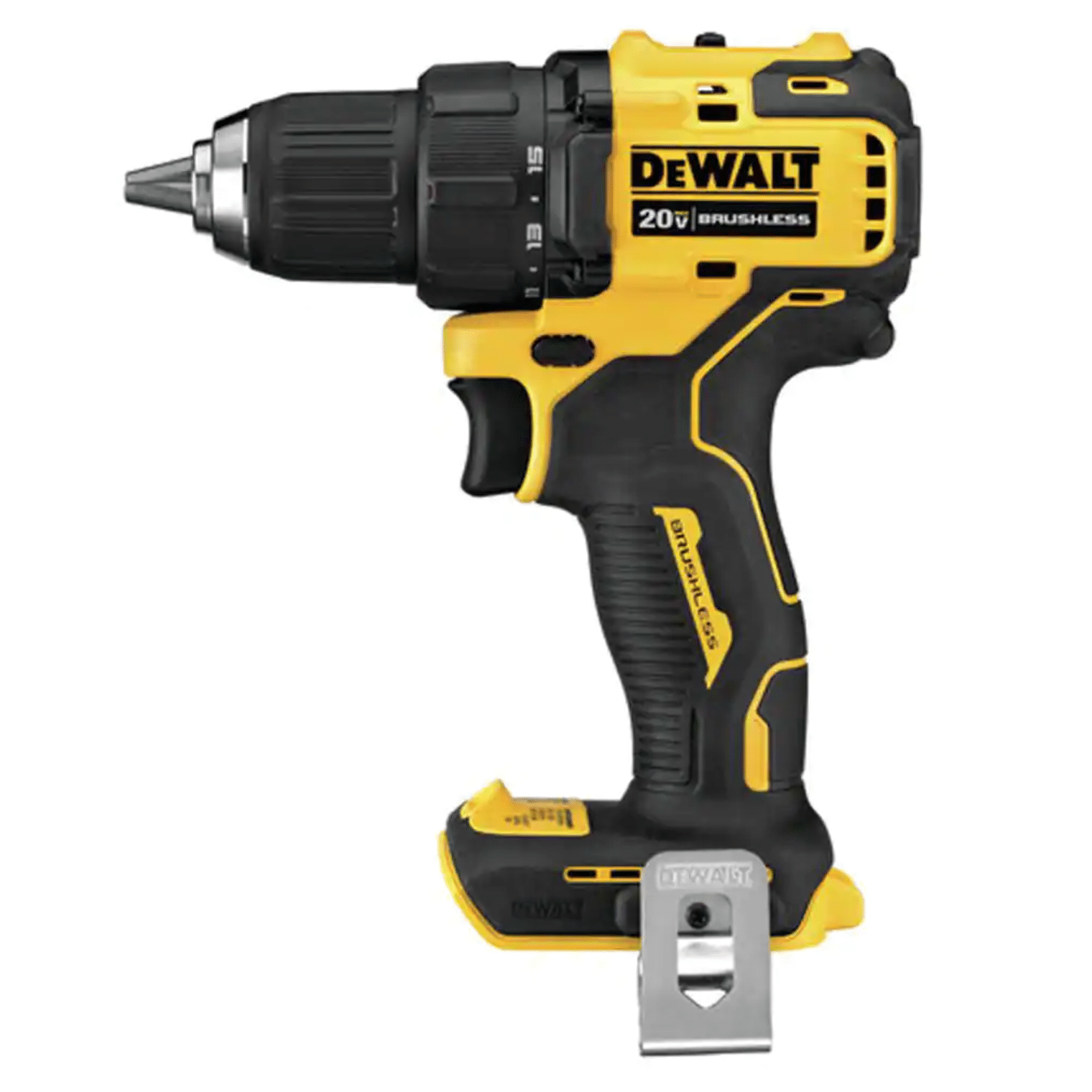 Dewalt Atomic 20-Volt MAX Cordless Brushless Combo Kit (4-Tool)， (2) 2.0 Ah Batteries， Charger and Bag (DCK489D2)