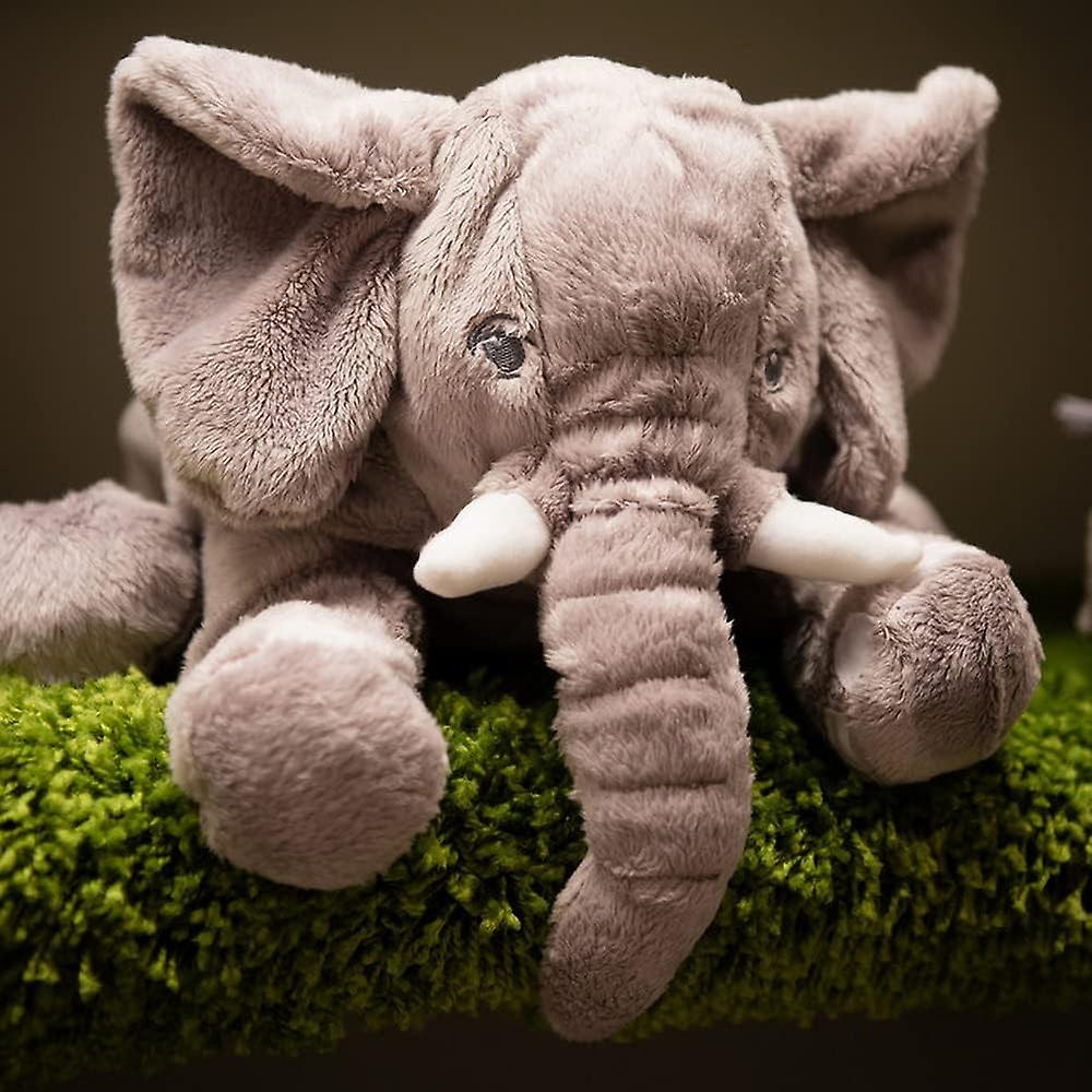 Elephant Stuffed Animal，elephant Plush Pillow， Bedtime Funny Elephant Gifts For Women And Kids (15.7 Inches)