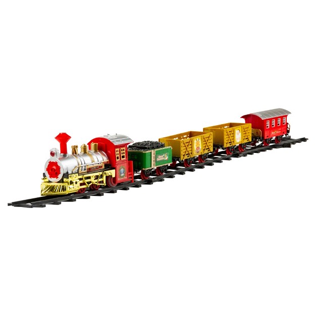 Northlight 16 piece Battery Operated Lighted And Animated Christmas Express Train Set With Sound