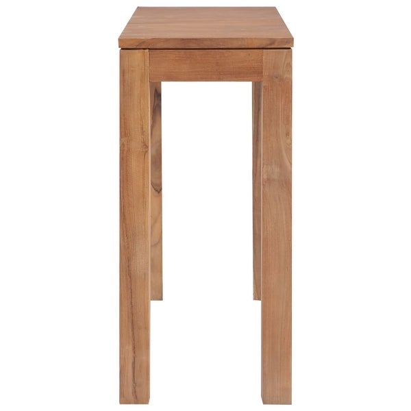 Console Table Solid Teak Wood with Natural Finish 43.3