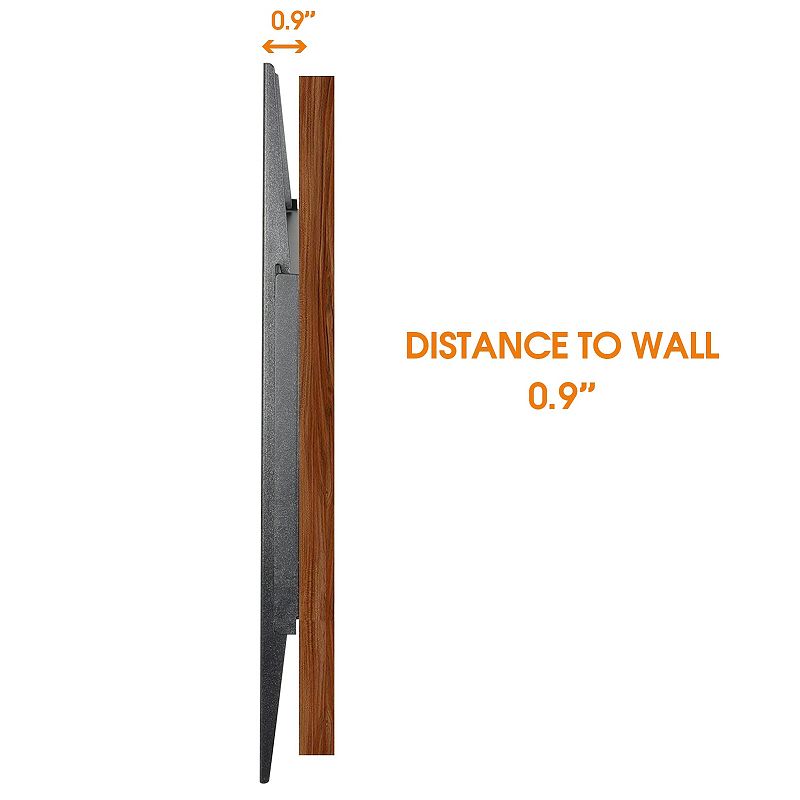 MegaMounts Fixed Wall Mount with Bubble Level for 32-70 Inch LCD， LED， and Plasma Screens