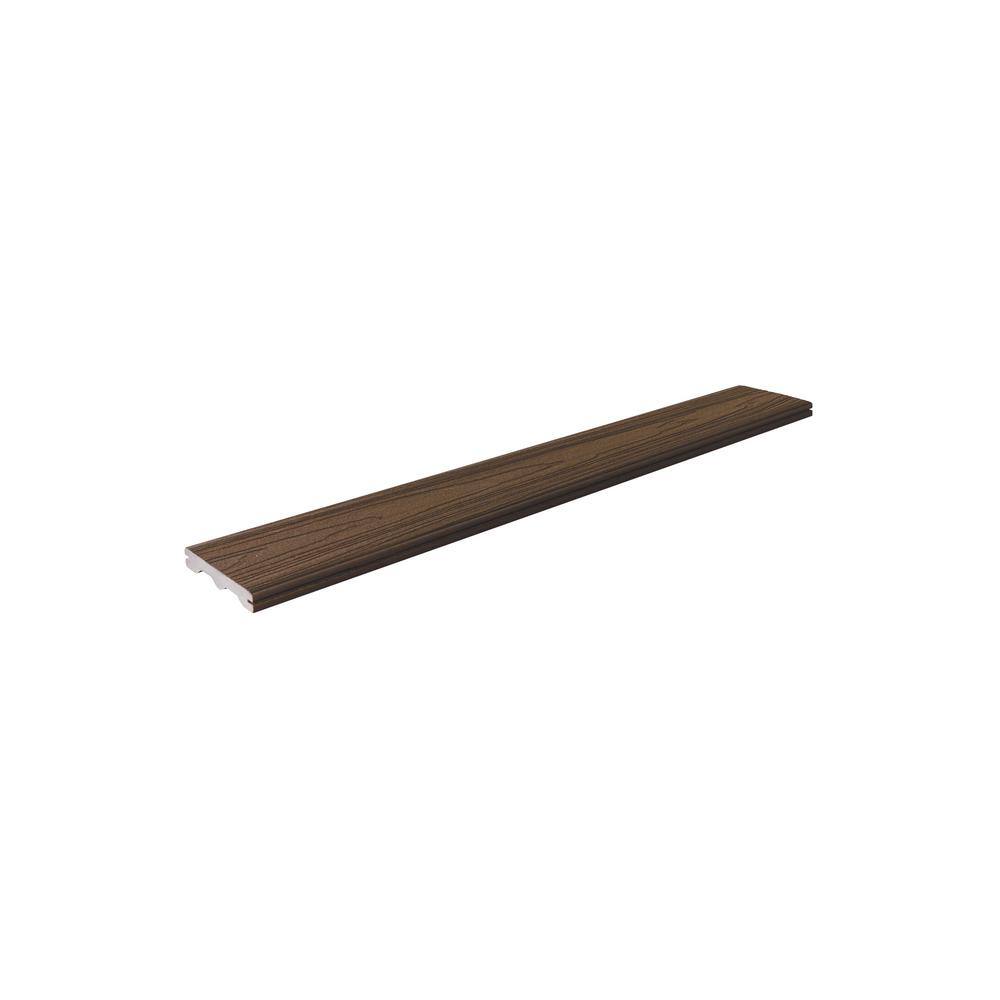 Fiberon ArmorGuard 1516 in. x 5-14 in. x 12 ft.Forest Brown Grooved Edge Capped Composite Decking Board BRDAGG FBR 12