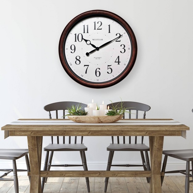 Woodgrain Finish Wall Clock Westclox