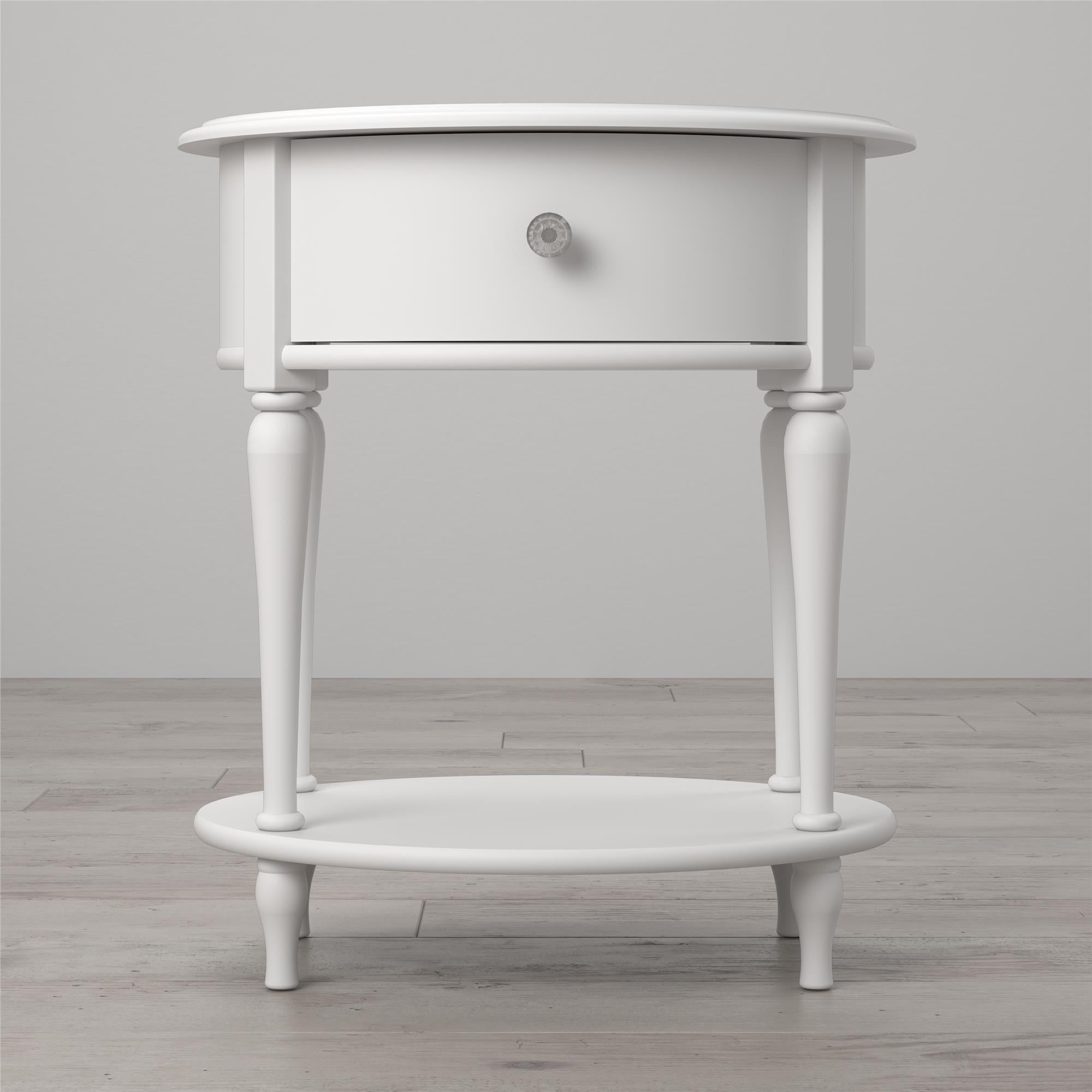 Little Seeds Rowan Valley Laren Oval Nightstand, White