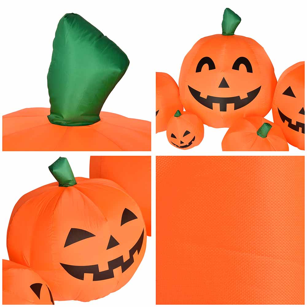 Yescom Inflatable Halloween Pumpkin with Lights Giant Halloween Inflatables