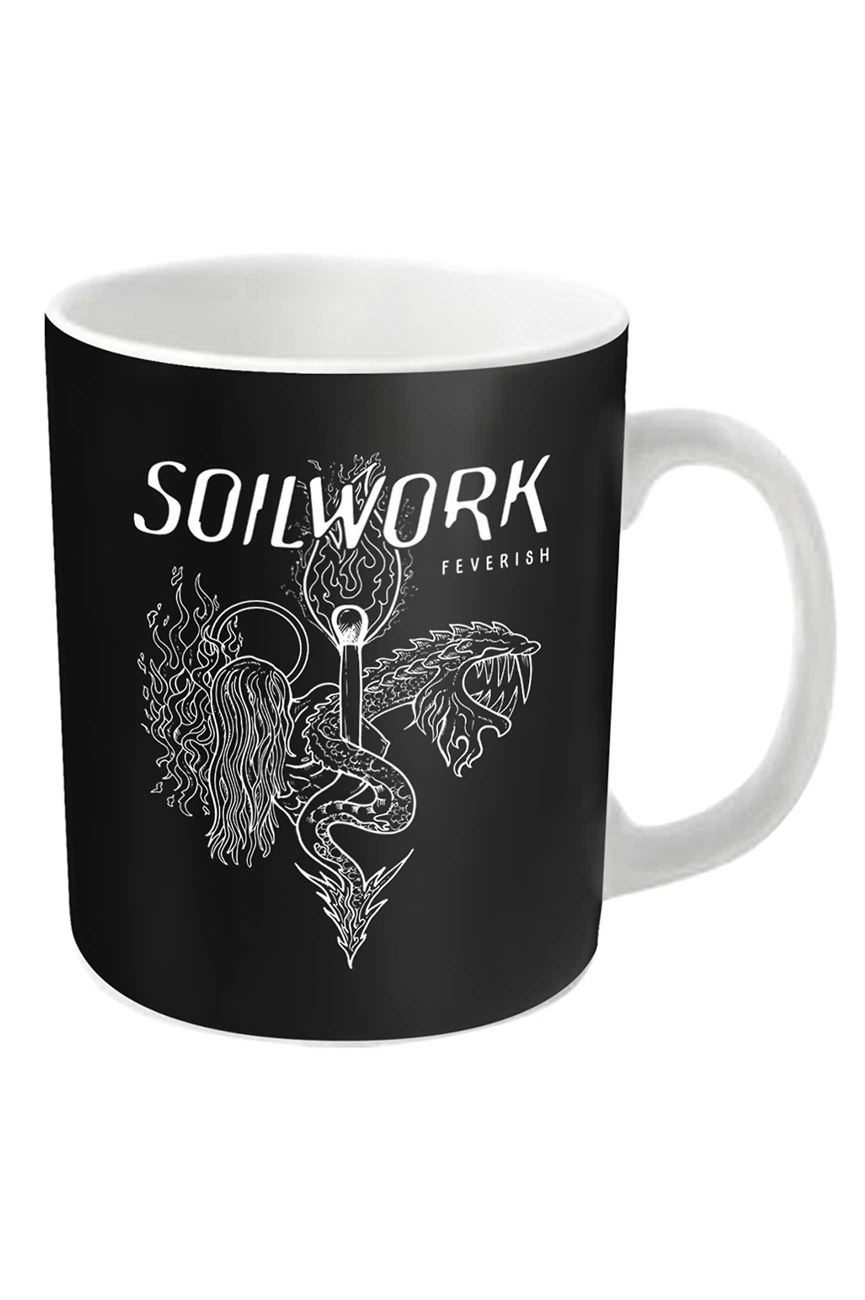 Soilwork Mug Feverish Band Logo new Official White Boxed