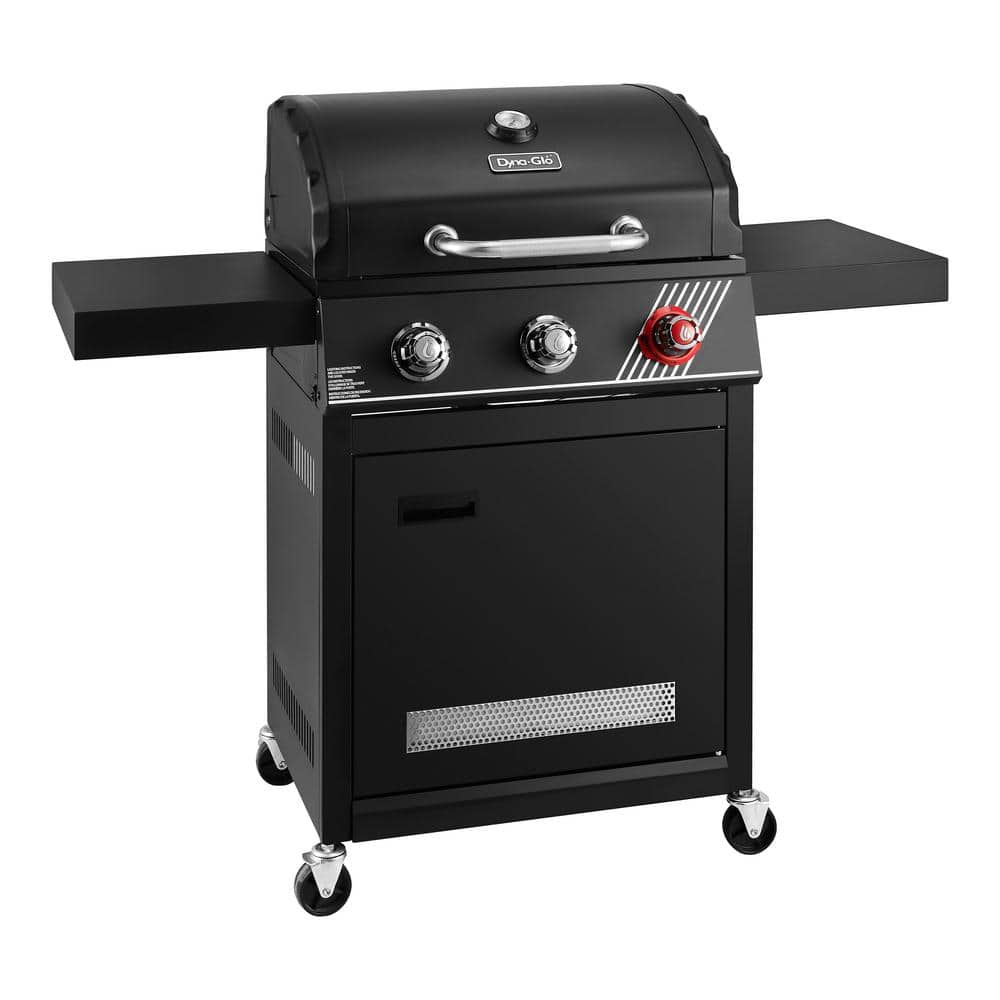 Dyna-Glo 3-Burner Propane Gas Grill in Matte Black with TriVantage Multifunctional Cooking System DGH373CRP-D