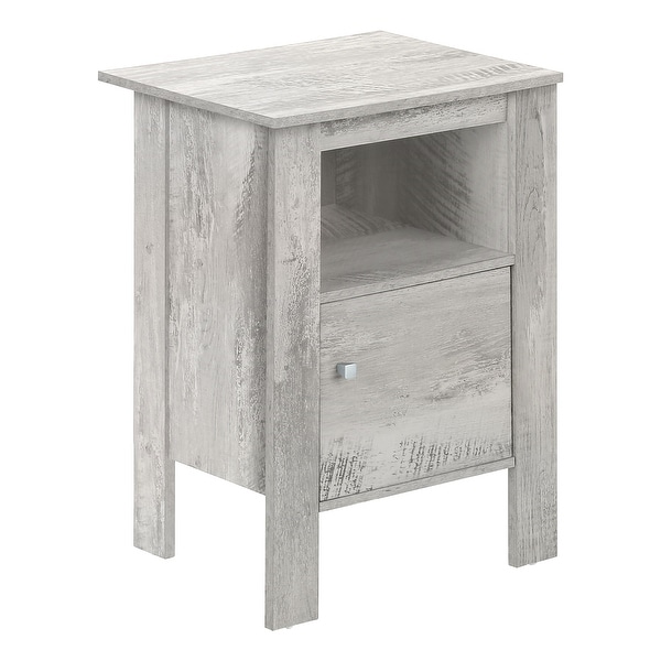 Accent Table， Side， End， Nightstand， Lamp， Storage， Living Room， Bedroom， Laminate， Transitional - 17.25