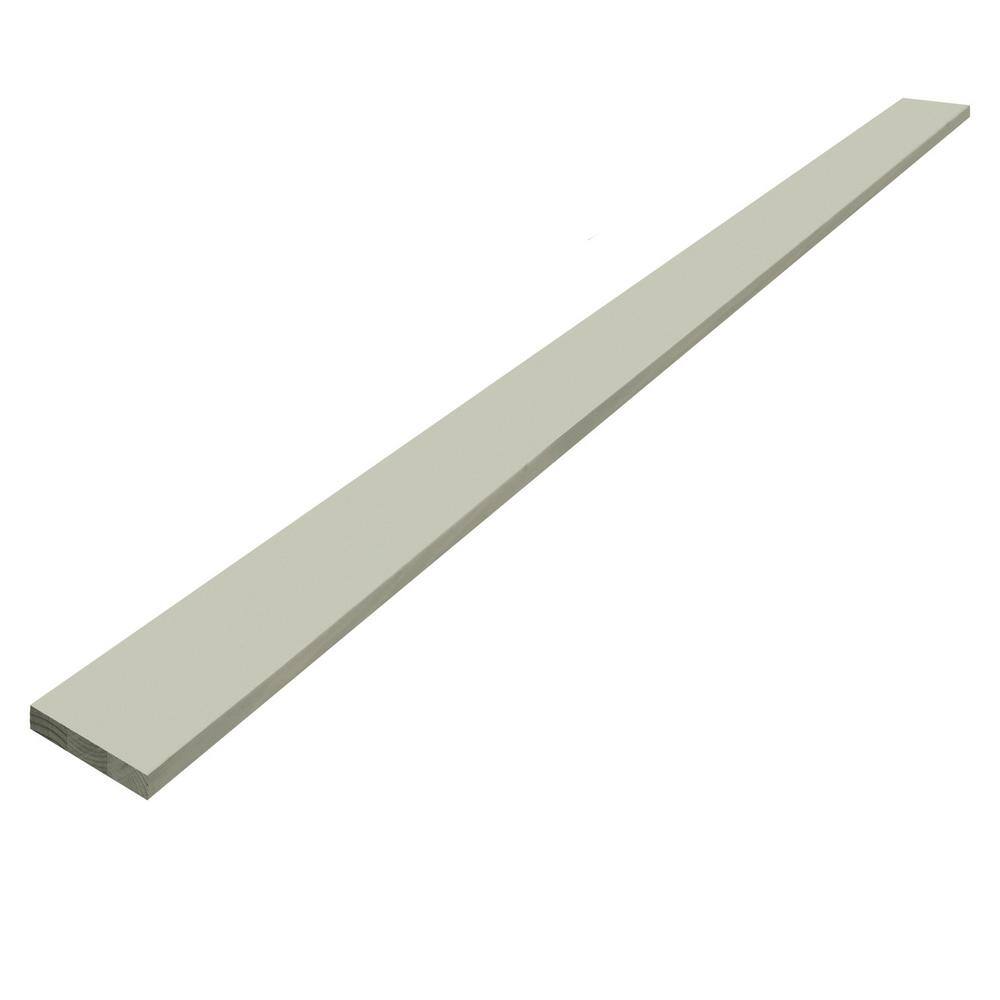 UFP-Edge 1 in. x 4 in. x 8 ft. Premium Primed Finger-Jointed Radiata Pine Trim Board 490617