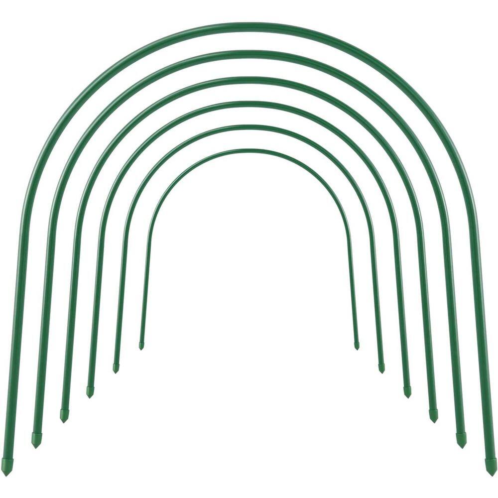 Agfabric 4 ft. L Steel Greenhouse Hoops Rust-Free Grow Tunnel Support Hoops for Garden with Dia 0.3 in. (6-Pack) GHT1208G6P