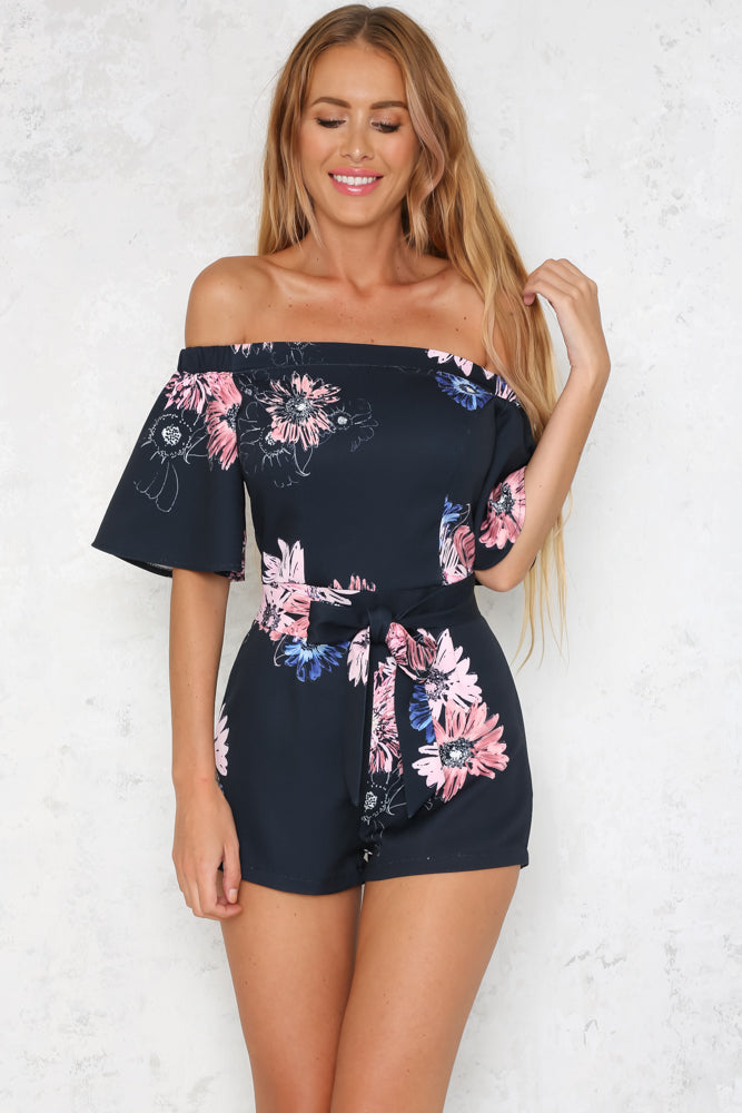 Little Spoon Romper Navy