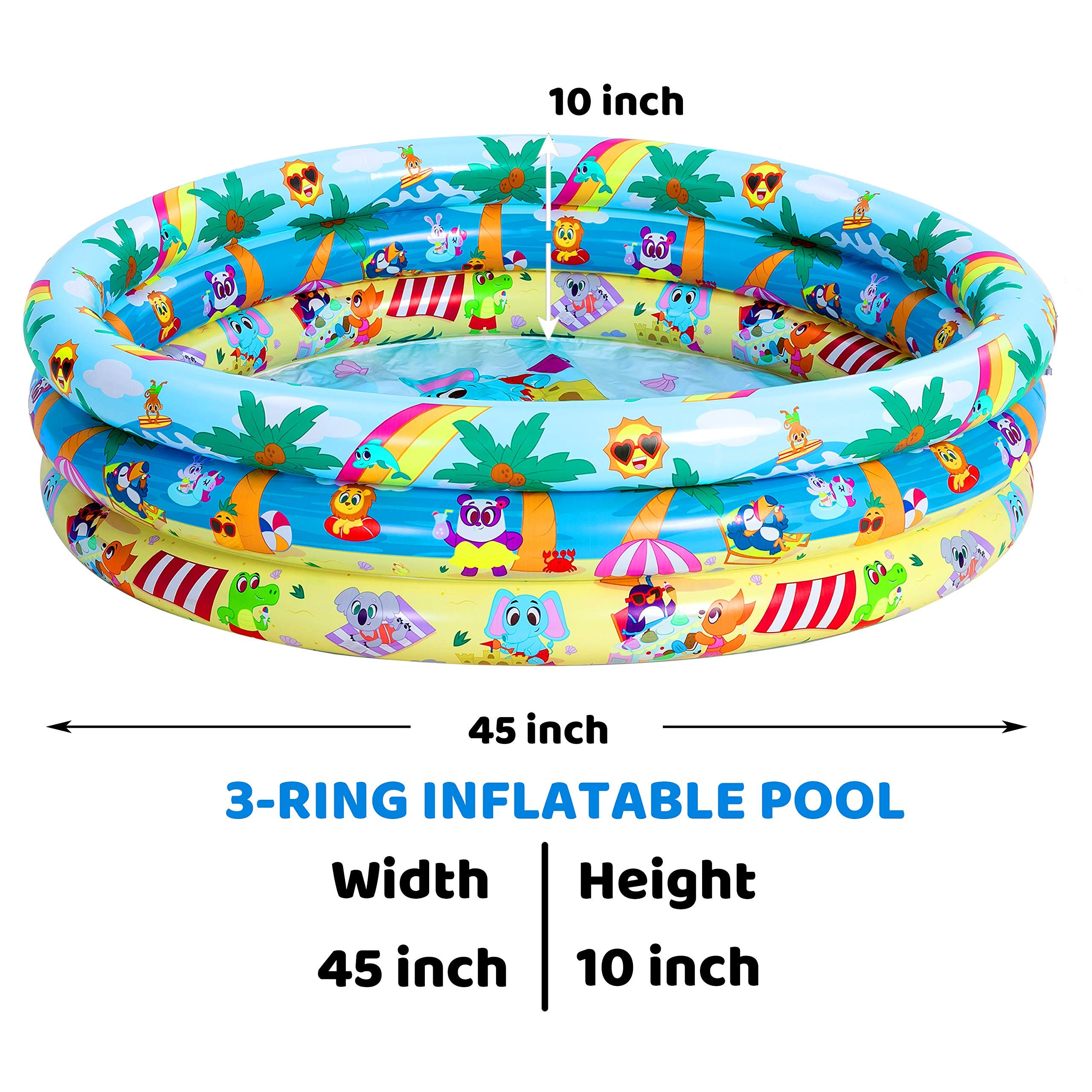 Clearance - Ocean & Beach Inflatable Kiddie Pool Set